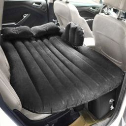Casago Black Inflatable Car Air Mattress with 2 Pillows &a; Air Pump Twin Size Back Seat Soft Sleeping Bed, CSMBD1P-picture-3