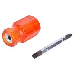 Multitech STB110-2 Plastic Orange &a; Metallic Stubby 2 in 1 Screwdriver image 3
