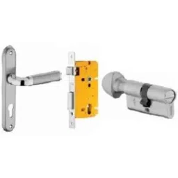 Dorset ML Series Inspire 60mm Stainless Steel Silver Chrome Finish Door Handle Lock Set with Coin &a; Knob (Pack of 2)-image-28