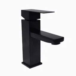 Simba 8 inch Brass Black Finish Deck Mount Basin Mixer Tap for Bathroom, BMBSQ8-picture-10