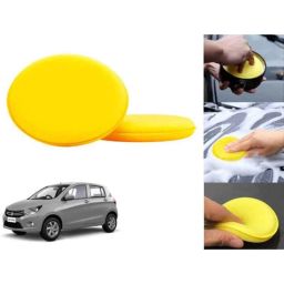Auto Pearl Polyurethane Beige Washing &a; Waxing Polish Foam Sponge for CelerioVXI 201 (Pack of 2)-picture-28
