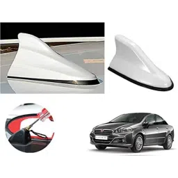 Auto Pearl ABS White Universal Replacement Shark Fin Car Roof Antenna For Fiat Linea 2015-image-90