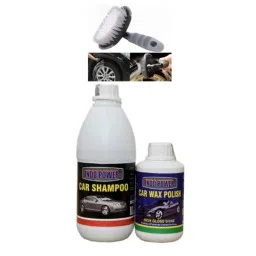 Indopower Ff872 Car Shampoo, Car Wax Polish, All Tyre Cleaning Brush Kit, AHh874-image-54