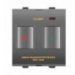 Goldmedal Nixon 10A 2 Module Digital Silver Titanium Grey Motor Starter Switch, 102456 (Pack of 10)-picture-39