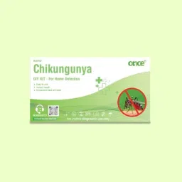 Once Rapid Chikungunya DIY Home Detection &a; Instant Blood Test Kit Combo, STER-0042-94