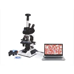 ESAW PI-TK7M-LCAX 40x-1500x Trinocular Microscope with Slide Box Semi-Plan Objectives, TRINO5MP-45