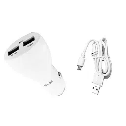AOW LED Car USB Charger Dual Car Mobile Charge 3.0A with Cable for Honda City-image-66