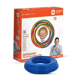 Orient Diamond 1.5 Sqmm Blue Single Core PVC Insulated Copper Conductor Unsheathed FR Cable, 711FRC5B0150D, Length: 90 m-picture-37