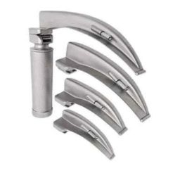 Agarwals 4 Pcs Stainless Steel Laryngoscope Set, AGS-SHJG-080-46