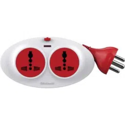 Goldmedal 3 Pin 1.5m 220Vac Gio White &a; Red Extension Cord, 205134-2