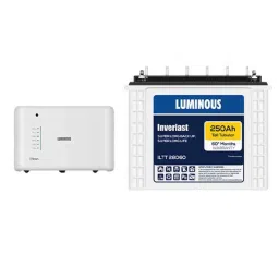 Luminous Icon 1600 1400VA 12V Pure Sine Wave Inverter &a; ILTT 28060 250Ah Tall Tubular Single Battery Combo-picture-10