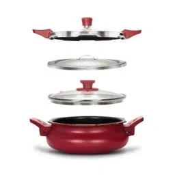 Pigeon 3 Litre Red All in One Pressure Cooker with Aluminium Induction Base (Pack of 3)-image-25