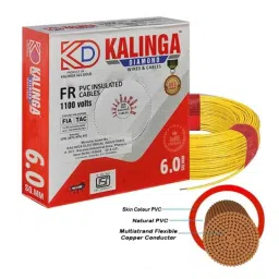 Kalinga Diamond 90m 6.0 Sqmm Yellow FR PVC Housing Wire-image-23