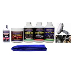 Indopower Ff1087 Dashboard Shiner, Car 5X Rubbing Polish, Car Wax Polish, Car Shampoo, Scratch Remover, All Tyre Cleaning Brush, Car Cloth Kit, AHh1091-10