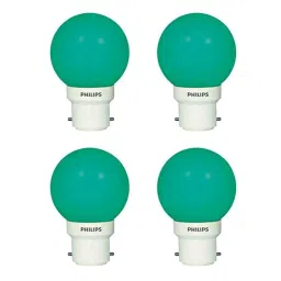 Philips 0.5W B-22 Green LED Deco Bulbs (Pack of 4)-25