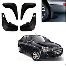 Auto Pearl 4 Pcs ABS Black Front &a; Rear Cup Type Mud Flaps Car Splash Guard Set for Ford Fiesta-30