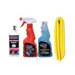 Indopower Ff736 250ml Leather Shiner Spray, 250ml Car Shampoo, Yellow Microfiber Cloth &a; 100g Scratch Remover Kit, AHh738-image-85