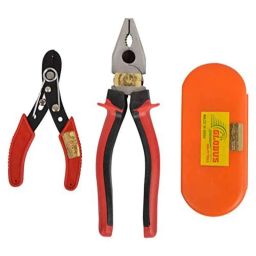 Globus 703 1 Pc Steel Wire Stripper, 8 inch Combination Plier &a; Rectangular Screwdriver Hand Tool Set-20