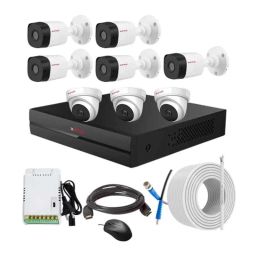 CP Plus 2.4MP Indoor &a; Outdoor CCTV Combo Kit with 8Ch DVR, 3 Dome 5 Bullet Camera, 8Ch SMPS, 70m Copper Cable &a; Connectors-4