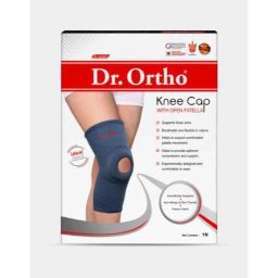 Dr Ortho Nylon &a; Cotton Grey Knee Cap with Open Patella, DSDRKCOP, Size: Universal image 2