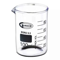 Glassco 100ml Scientific Low Form Glass Beaker with Pouring Spout, 229.202.05 (Pack of 5)-7