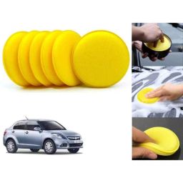 Auto Pearl Polyurethane Beige Washing &a; Waxing Polish Foam Sponge for Dzire T3 2016-2017 (Pack of 6)-picture-10
