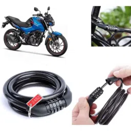 Auto Pearl PVC &a; Plastic Black Combination Cable Lock for Xtreme 160 R, 701-picture-21