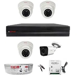 CP Plus 1MP 3 Pcs Dome &a; 1 Pc Bullet HD CCTV Camera with 4 Channel HD DVR Kit with All Accessories, CP-UVR-0401E1-picture-16