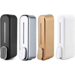 Fastgear 3 Pcs 400ml Plastic Silver, Black, Gold &a; White Soap Dispenser Set-image-76