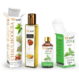GoWoo 2 Pcs 10ml Undiluted Therapeutic Grade Catnip Aroma Oil &a; 100ml Chaulmoogra Carrier Oil Set, GWOC252-P9+P172-picture-2