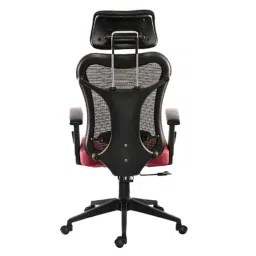 HUMAN METHOD TASK HB High Back Nylon Maroon Ergonomic Chair with Multi Lock, HMKR01-PR-1