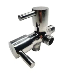 Ahuja 15mm Brass Chrome Plated Modern Two in One Angel Cock Valve, AS-4-28