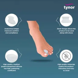 Tynor Silicon Toe Separator, K04BHZ, Size: Medium image 3