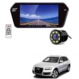 Auto Pearl CBP07 7 inch HD Bluetooth LED Touch Screen with 8 LED Reverse Camera for Audi Q3-10