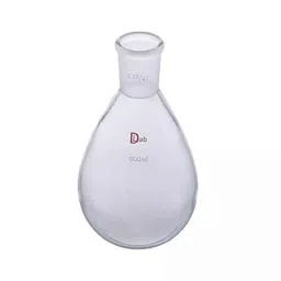Lab Plus Eggplant Shape Flask 50ml Borosilicate Glass-1, LP-2066-0