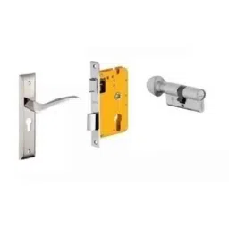 Dorset HL Series Fina 70mm Stainless Steel Patina Finish Door Handle Lock Set with Coin &a; Knob (Pack of 4)-picture-20