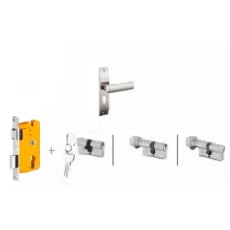 Dorset Dave HL DAV 8 inch Zinc SC Finish Lock Set with Both 70mm Side Key Cylinder (Pack of 4)-picture-12