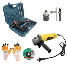 Hillgrove HGCM33M1 1200W 26mm Hammer Drill Machine Kit-16