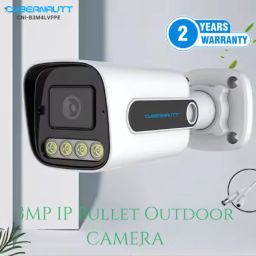 Cybernautt CNI-B3M4LVFPE 3MP HD Bullet Network IP Camera with Colour Night Vision, Human Detect, Motion Detect, Two Way Audio &a; NVR Enabled image 2