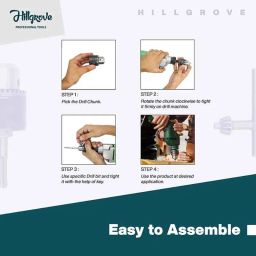 Hillgrove HGCM178M1 5 Pcs HSS Drill Bit Set with 13mm Drill Chuck for Metal, HGCM391 image 5