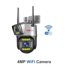 Smars 4MP Dual Lens Wi-Fi IP PTZ Camera with Ai Tracking Audio &a; Video Monitoring image 2