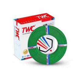 TWC Lite 2.5 Sqmm Green FR PVC Insulated Solid Stranded Flexible Copper Wire, Length: 90m, TWCL04-image-4