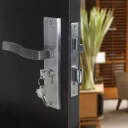 Voltizi 8 inch Stainless Steel Matt Finish Cylindrical Plate Both Side Key Mortise Door Lock Handle Set with 3 Computer Keys, Quartz-BSK-image-34