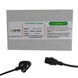 Quartet 73V 6A EV Charger with Latest Charging Technology for Li-Ion Battery, EV500-73.00-06-39