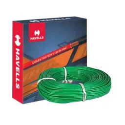 Havells Life Line 2.5 Sqmm Single Core Green FR PVC Insulated Copper Conductor Unsheathed Flexible Industrial Cable, WHFFDNGL12X57, Length: 180 m-31