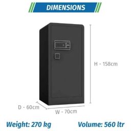Godrej NX Advanced 560 Litre Digi+Bio+Mechanical Home Locker with Inbuilt I-buzz Alarm, Automatic Freeze, Low Battery Indicator &a; Master Password image 5