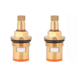 Spazio 1/2 inch Brass Quarter Turn Ceramic Disc Cartridge for Tap (Pack of 2)-picture-3