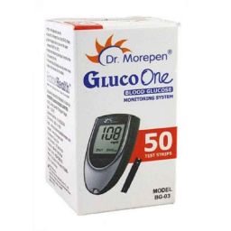 Dr. Morepen Gluco One BG-03 50 Pcs Glucometer Strips Box-45