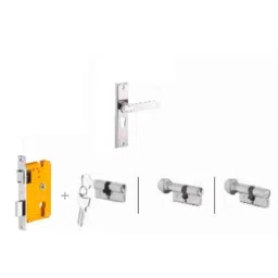 Dorset Deolo HL DEO 8 inch Stainless Steel Lock Set with Coin &a; 70mm Knob Cylinder (Pack of 3)-picture-36