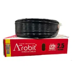 Arobit 2.5 Sqmm 90m Black Single Core FR PVC Insulated Multistrand Single Core Flexible Wire-image-61